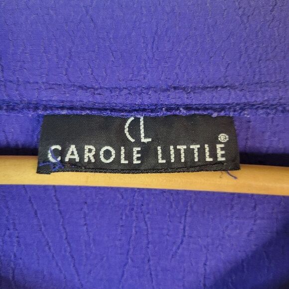 Carole Little Purple Button-Up Blouse - Picture 3 of 11